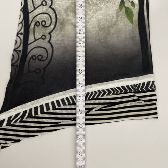 FunSport Women’s S Floral Abstract Tunic Lagenlook Long Sleeve Artsy Boho - Picture 11 of 12